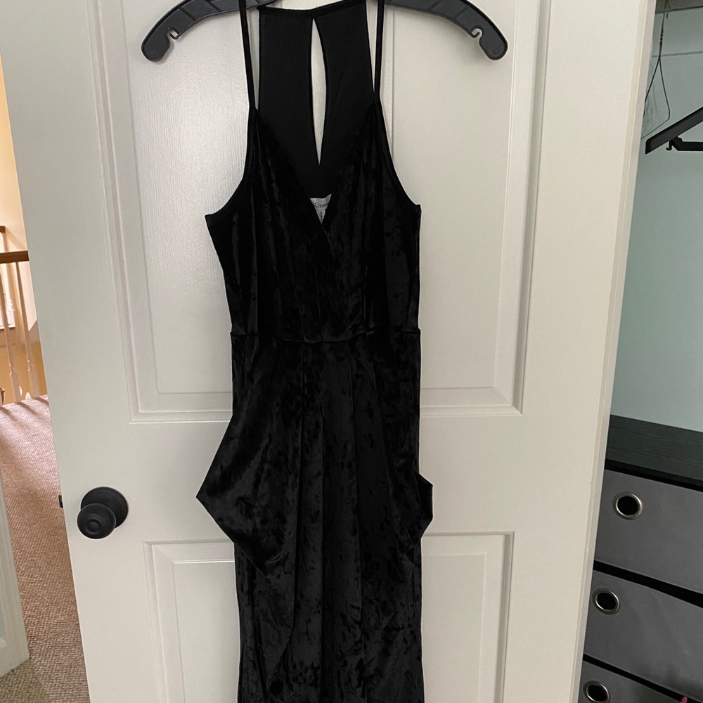 Black Midi Velvet Dress BCBG generation